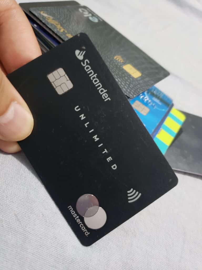 Santander Unlimited master card black